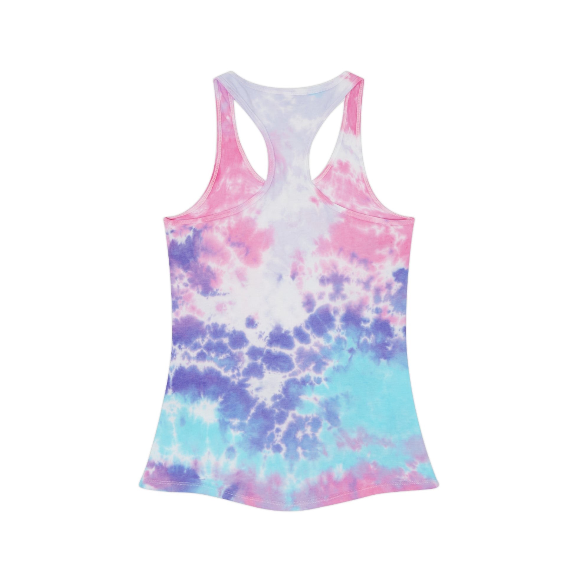 Chill Vibes Tie Dye Racerback Tank Top | Summer Style, Beachwear, Festival Top, Yoga Shirt, Leisure Wear