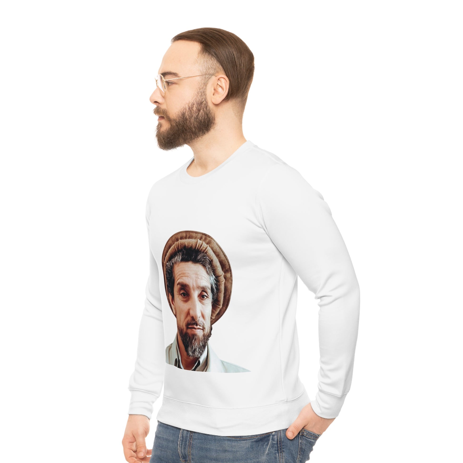Quirky Art Lightweight Sweatshirt, Comfortable Graphic Crewneck, Unique Gift for Him/Her, Everyday Casual Wear, Stylish Layering Piece