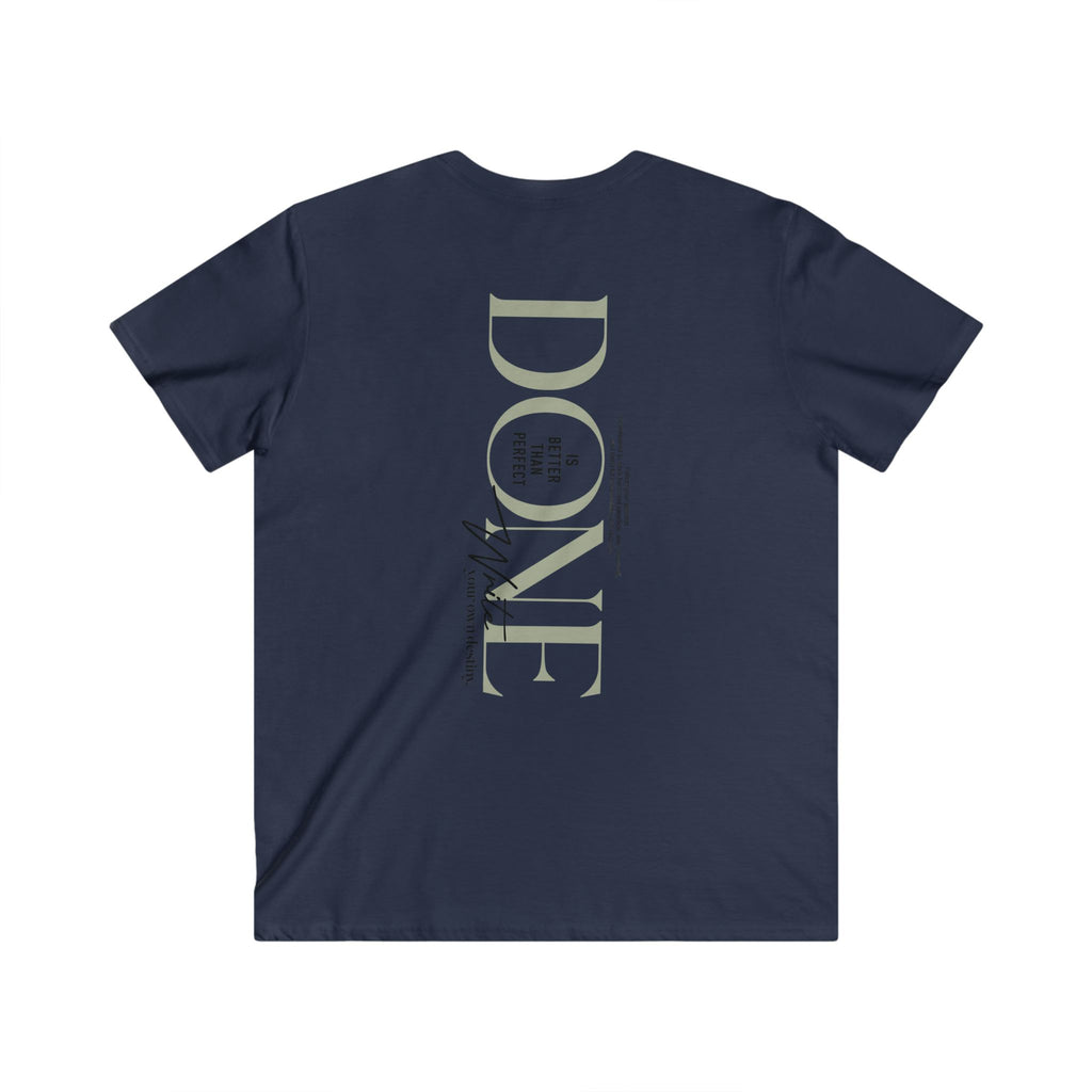 Stylish Men's V-Neck Tee - Comfortable, Casual, Perfect Gift for Holidays, Unique Statement Shirt, Daily Wear, Fashion Essential, Done [...]