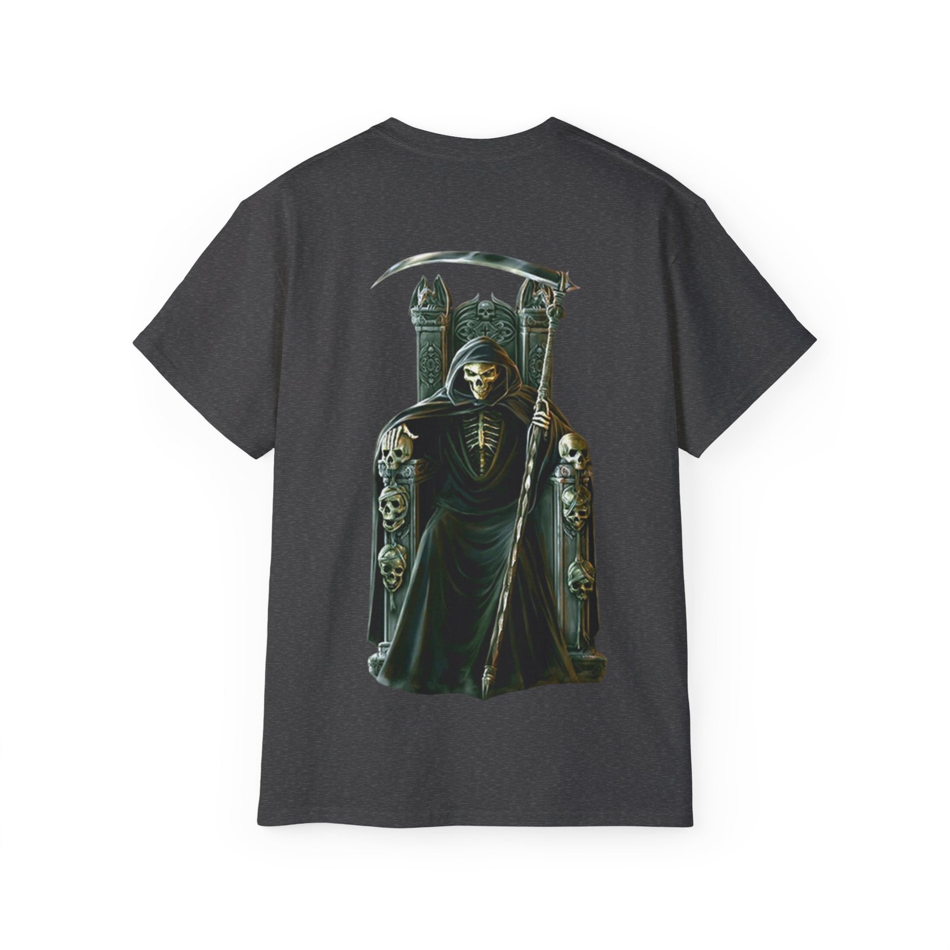 Grim Reaper Graphic Tee | Unisex Cotton Shirt, Halloween Gift, Casual Wear, Gothic Style, Skull Design