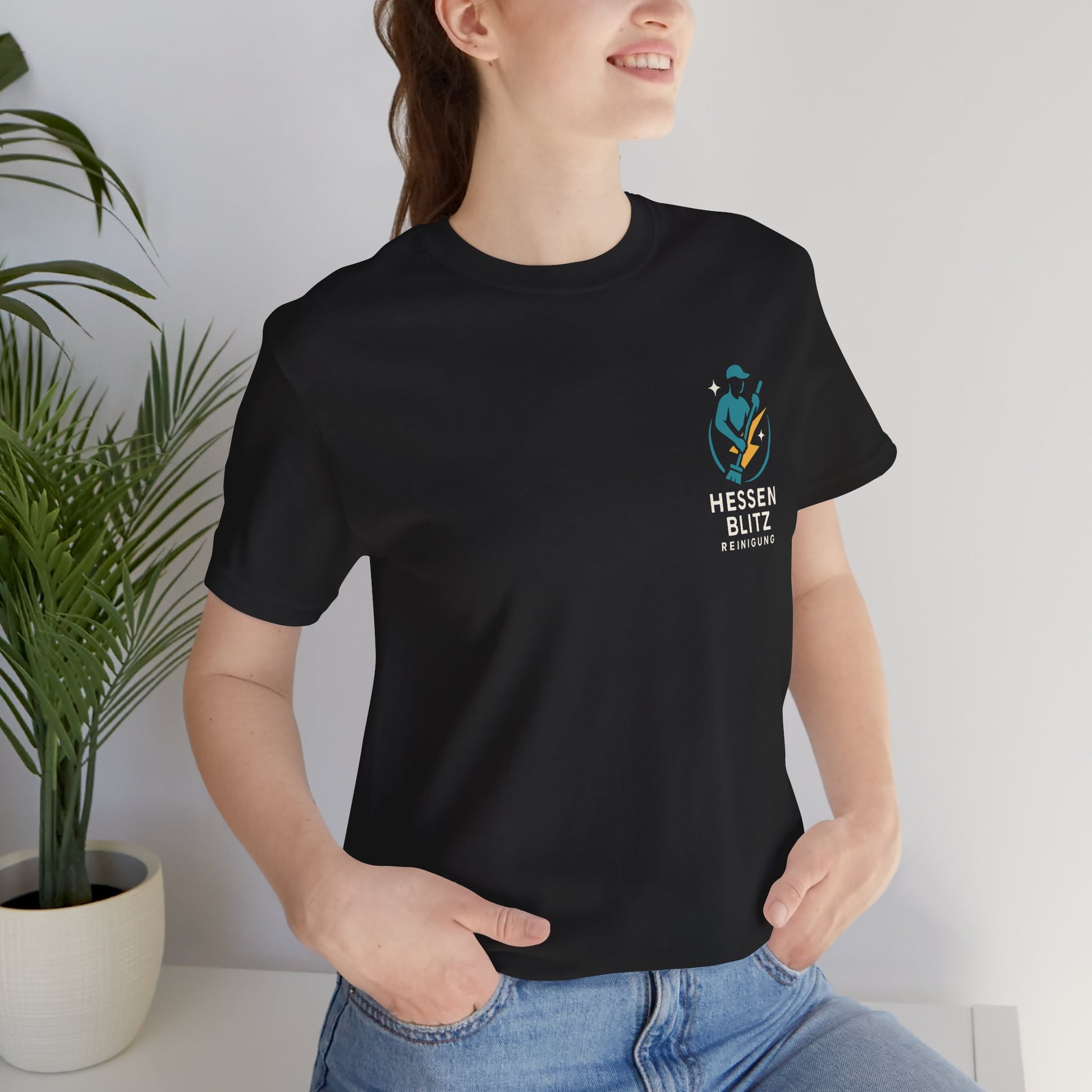 Hessen Blitz Short Sleeve Tee - Casual Graphic Shirt for Everyday Wear, Gift for Holidays, Team Spirit, Comfortable Unisex Apparel