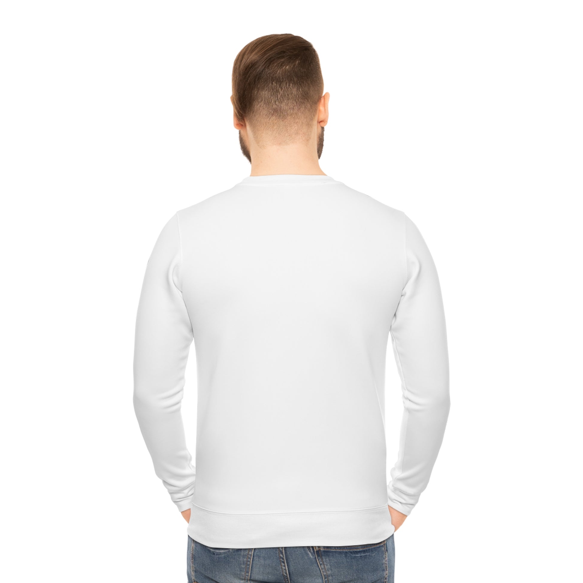 Quirky Art Lightweight Sweatshirt, Comfortable Graphic Crewneck, Unique Gift for Him/Her, Everyday Casual Wear, Stylish Layering Piece