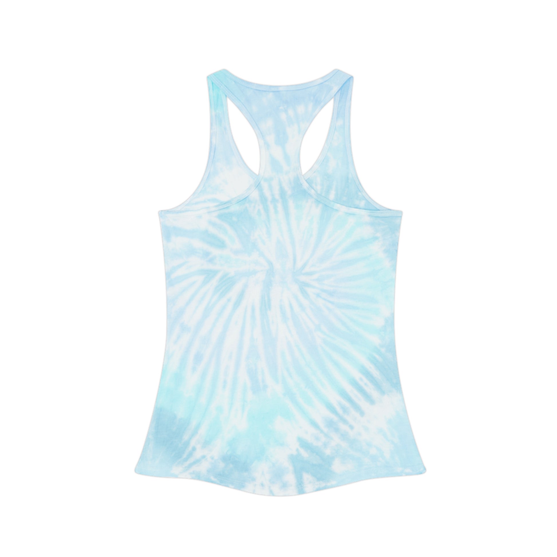 Chill Vibes Tie Dye Racerback Tank Top | Summer Style, Beachwear, Festival Top, Yoga Shirt, Leisure Wear