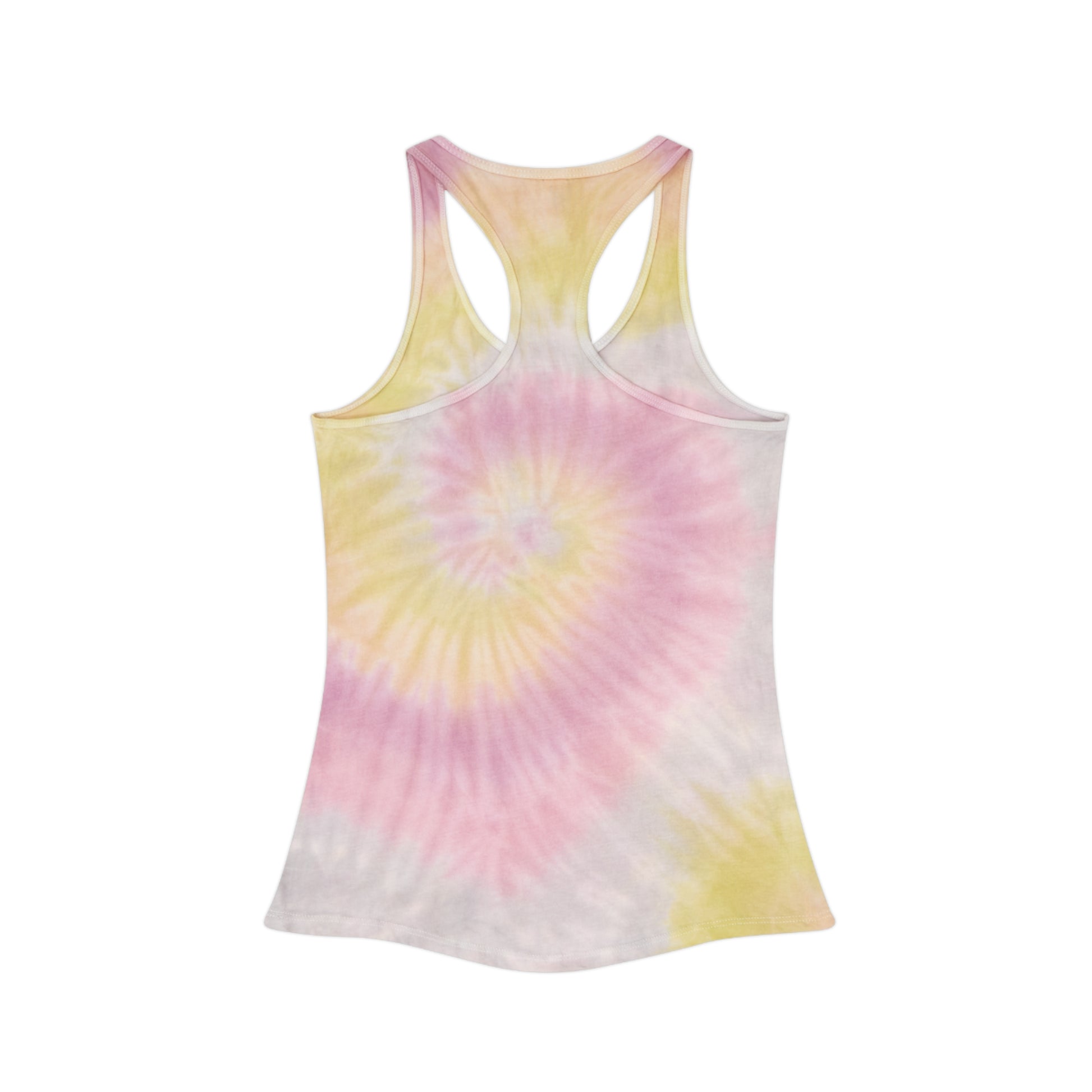 Chill Vibes Tie Dye Racerback Tank Top | Summer Style, Beachwear, Festival Top, Yoga Shirt, Leisure Wear